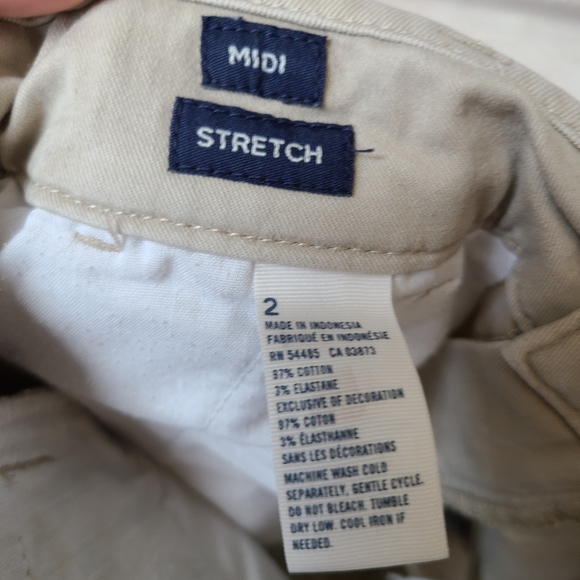 American Eagle Midi Stretch Shorts Bundle Khaki 4 - Picture 4 of 4